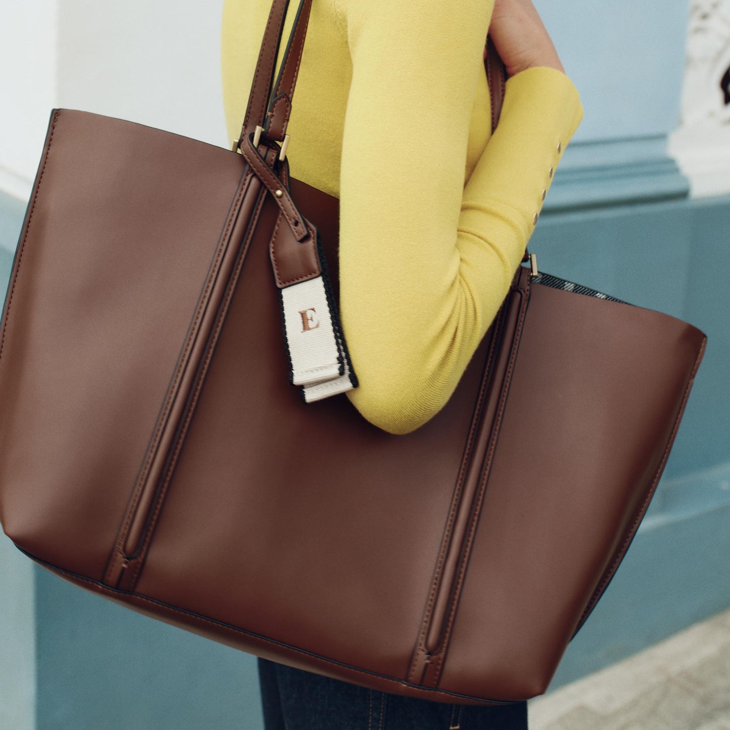 Zara Shopper Tote Bag | Brown