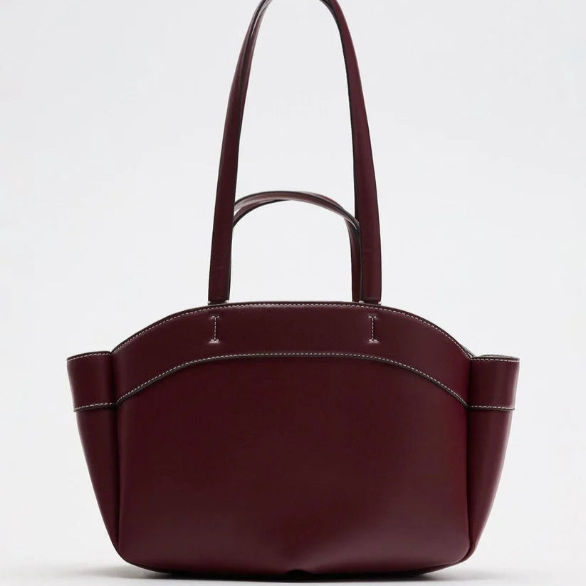 Zara Tote Bag | Burgundy