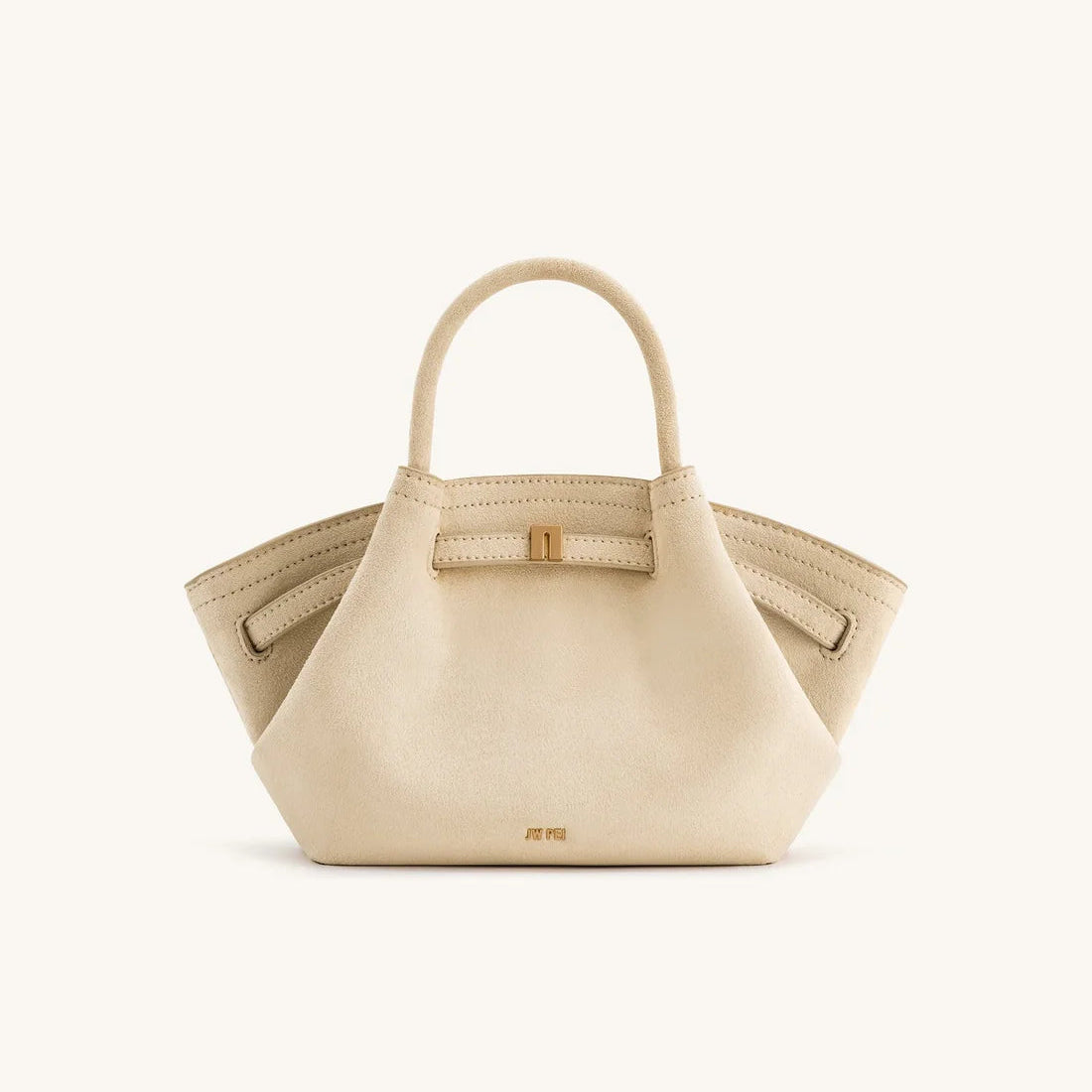 Jw Pei Hana Mini Faux Suede Tote Bag | Off White