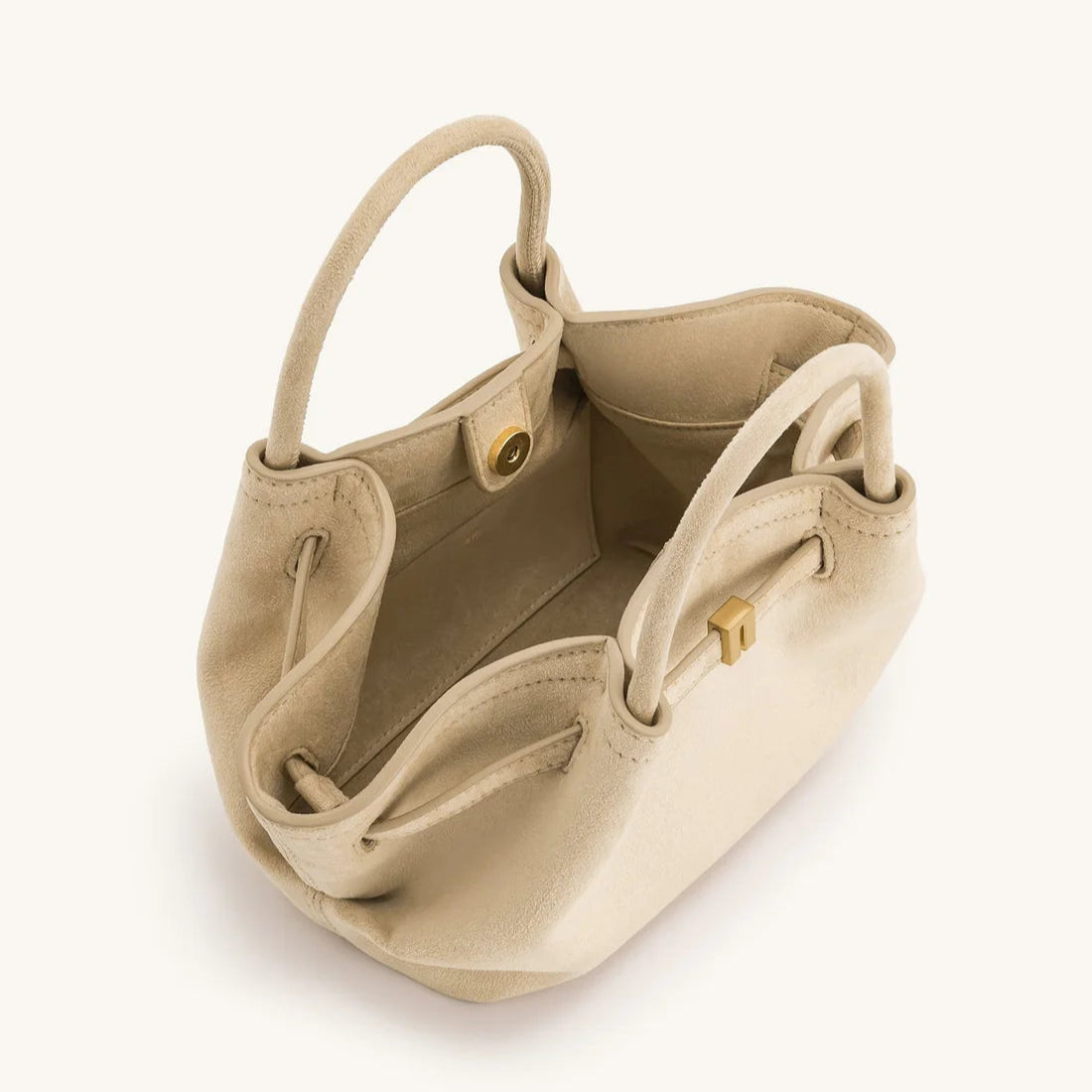 Jw Pei Hana Mini Faux Suede Tote Bag | Off White