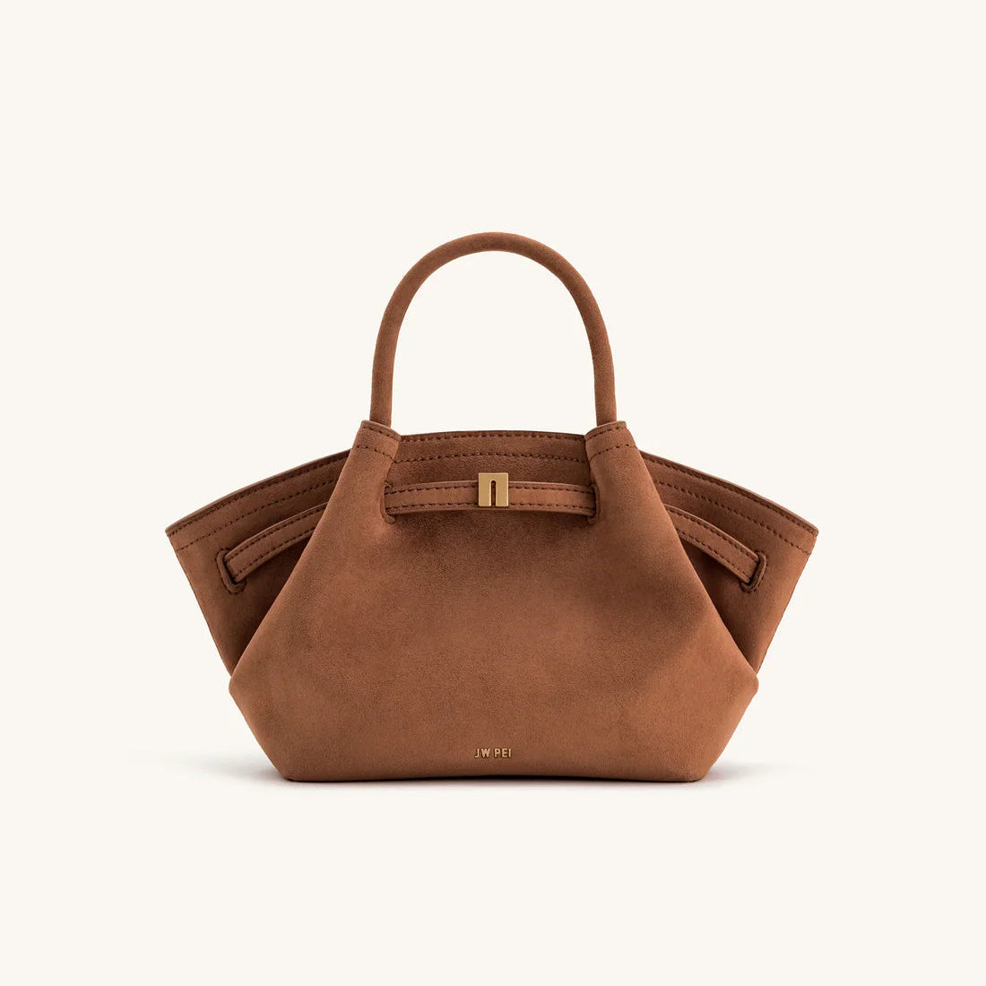 Jw Pei Hana Mini Faux Suede Tote Bag | Brown