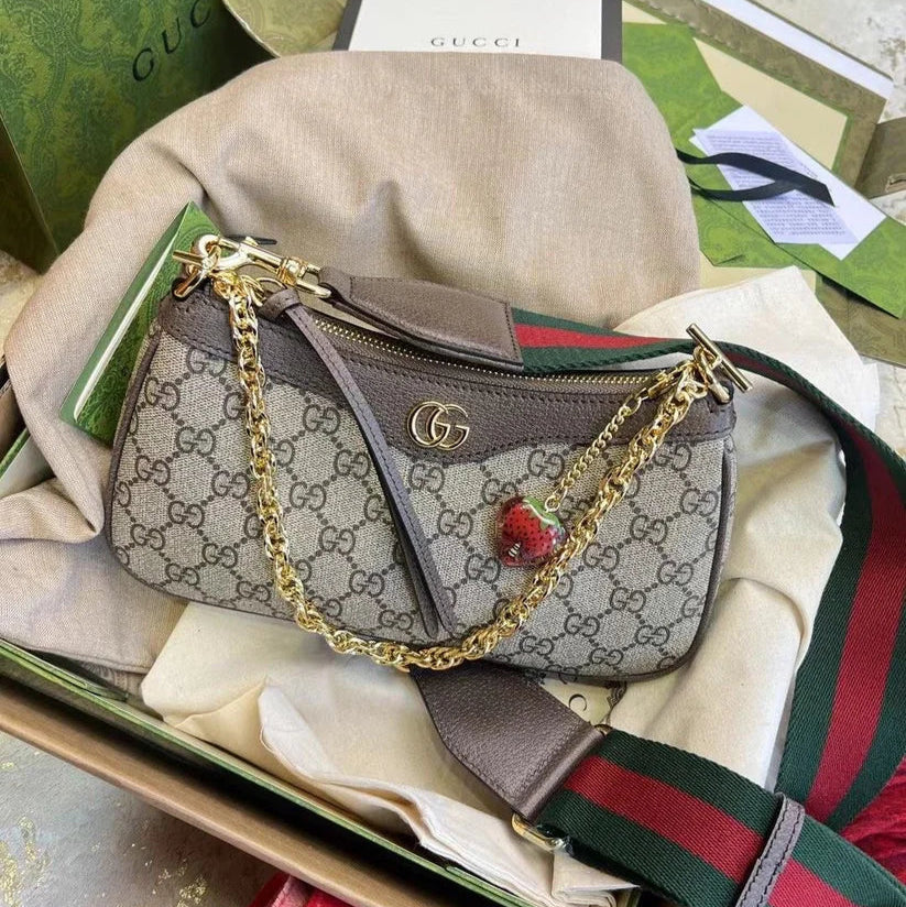 Gucci Ophidia Shoulder Bag | Brown