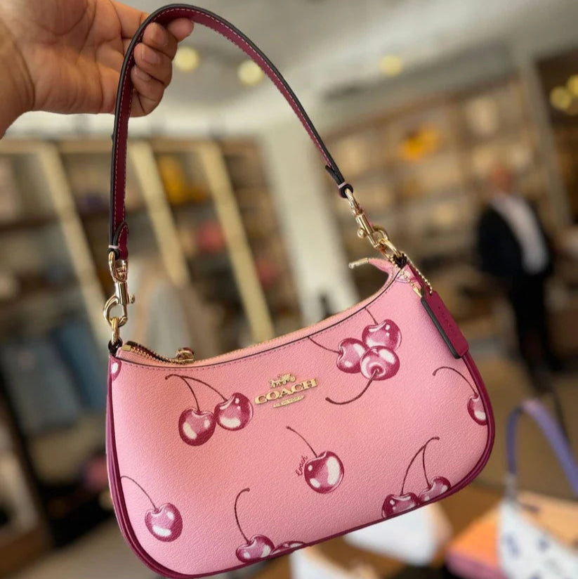 Coach Teri Shoulder Bag High Quality | Cherry Pink