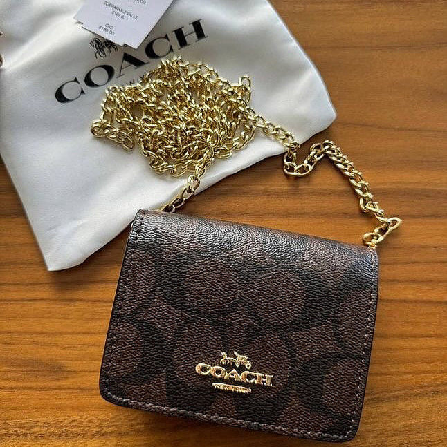 Coach Chain Wallet | Signature Canvas