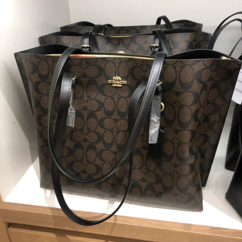 Coach Tote Bag | Brown Siganture