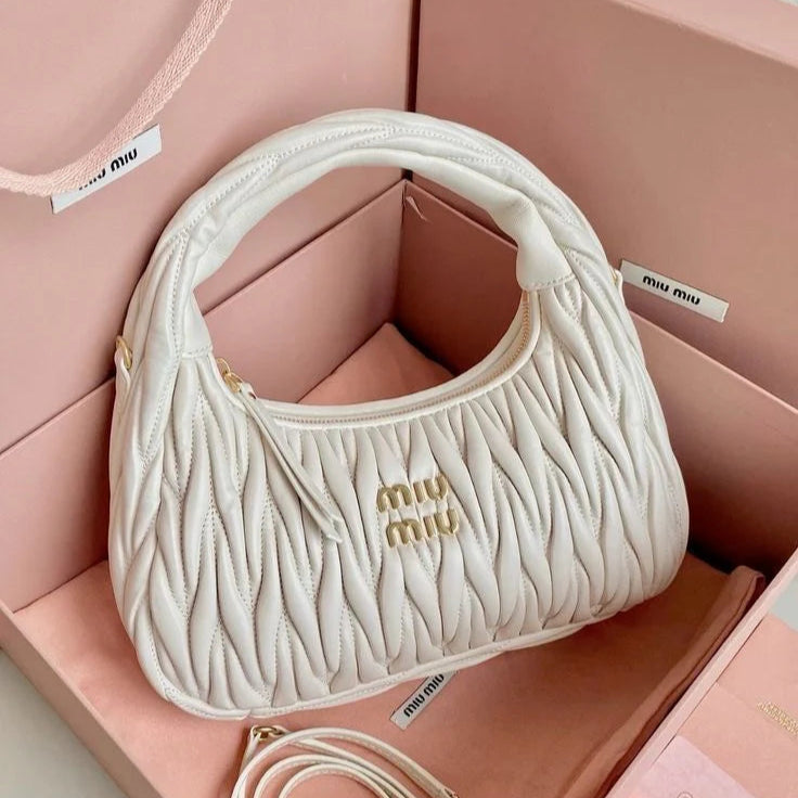 Miu Miu Wander Hobo Bag | White