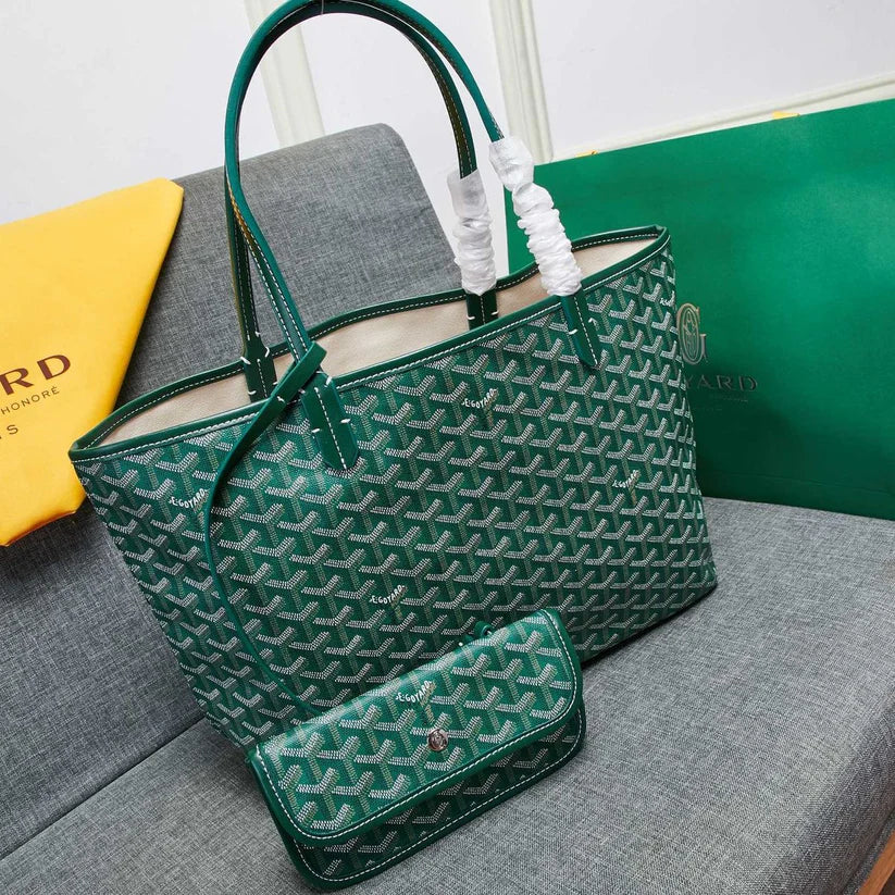 Goyard Tote Bag with Pouch | Green