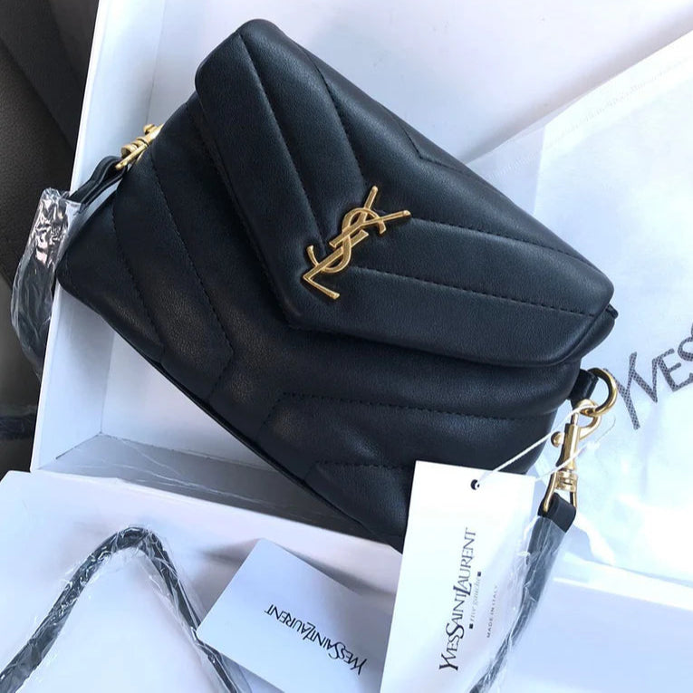 YSL Quilted Loulou Bag | Black