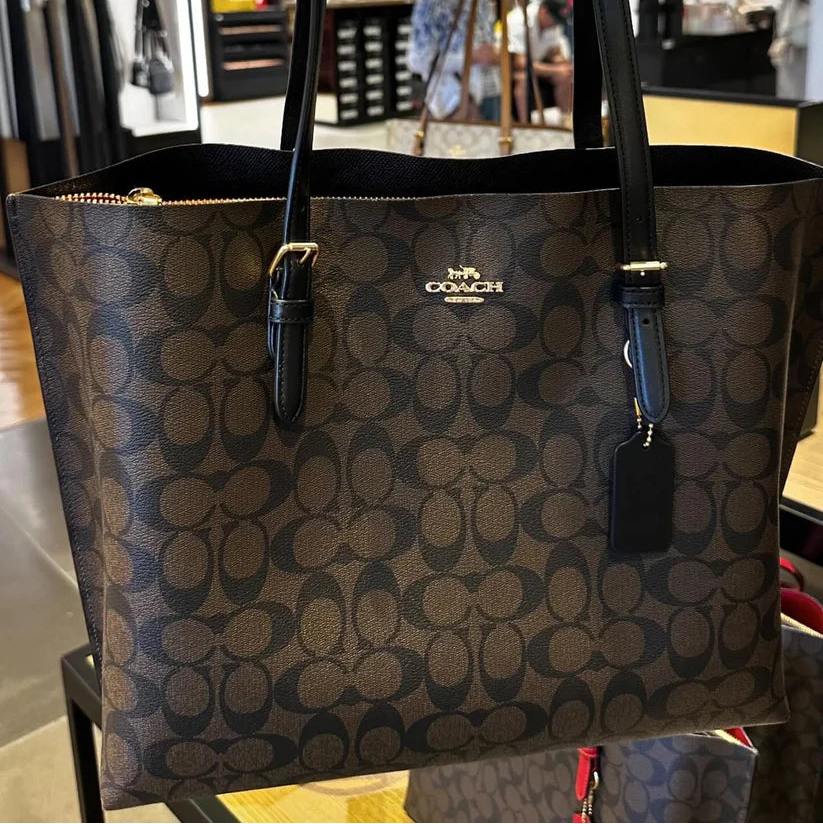Coach Tote Bag | Brown Siganture