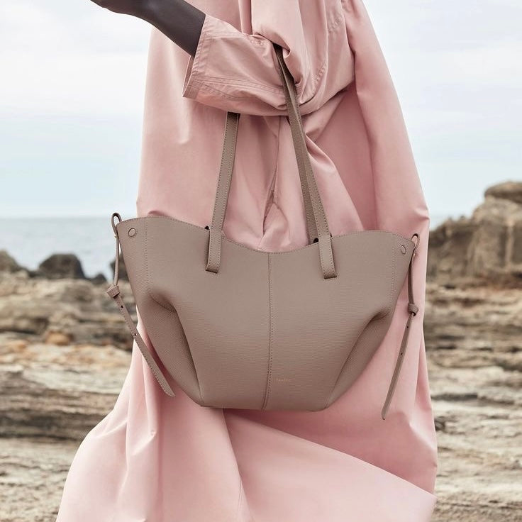 Polene Cyme Large Tote Bag | Taupe