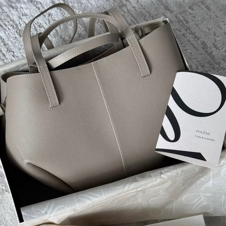Polene Cyme Large Tote Bag | Taupe