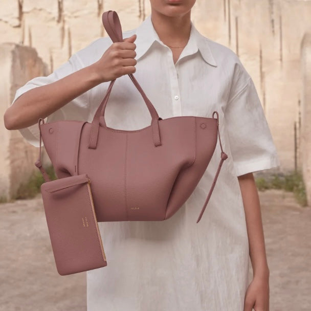 Polene Cyme Large Tote Bag | Lilac