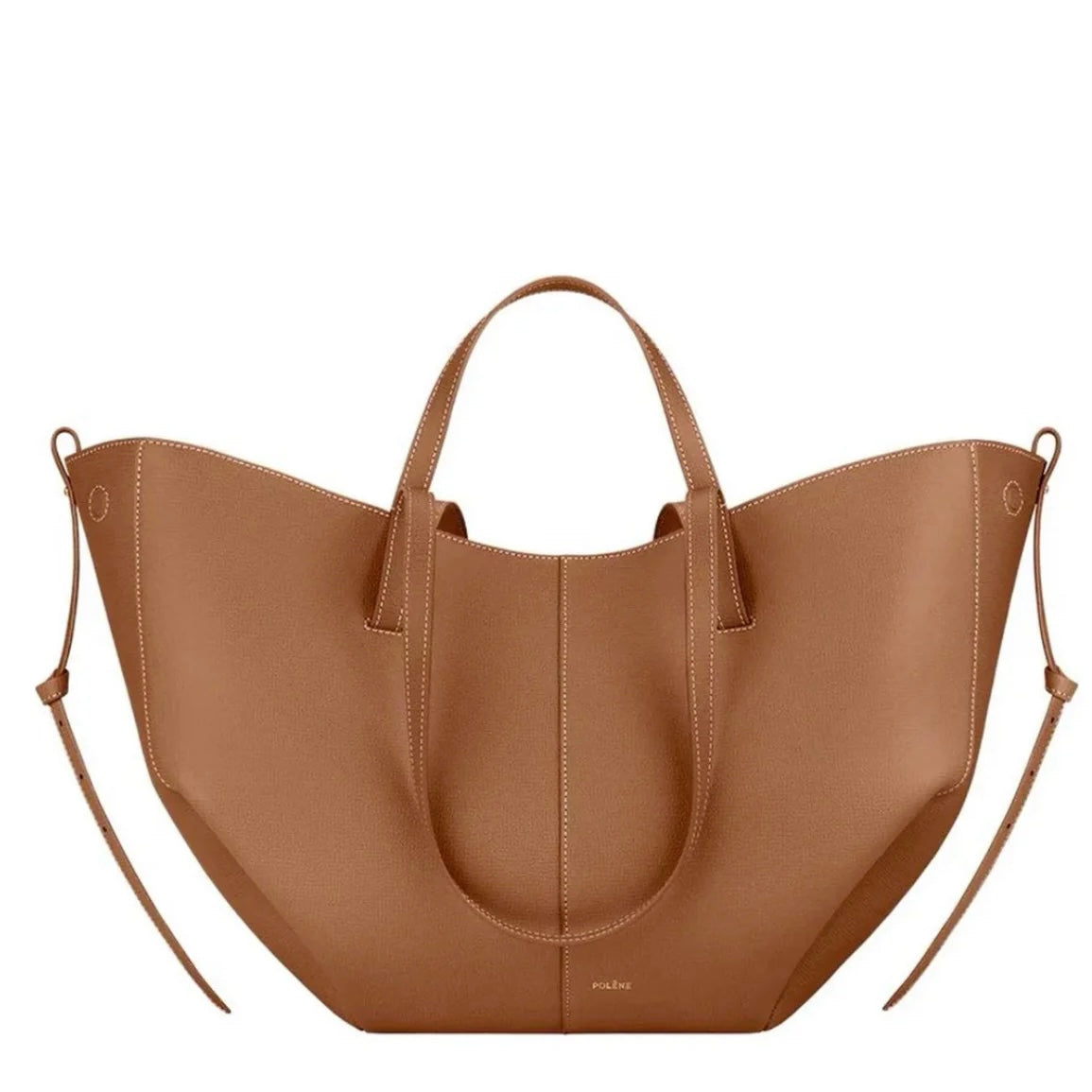 Polene Cyme Large Tote Bag | Camel
