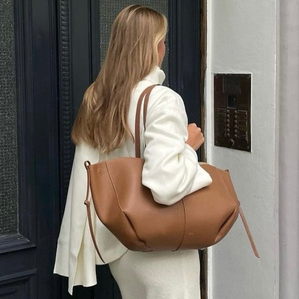 Polene Cyme Large Tote Bag | Camel