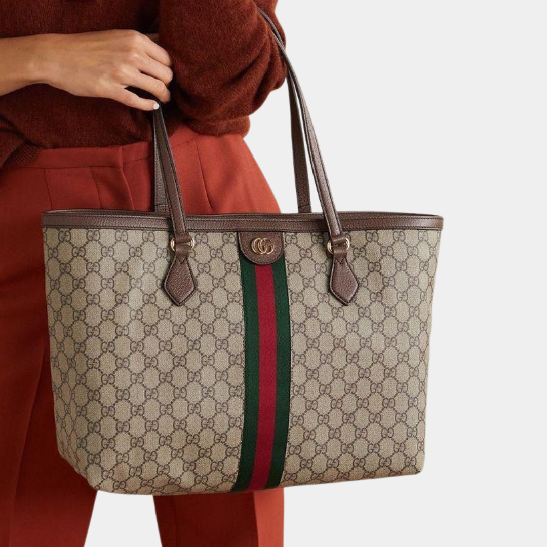Gucci Ophidia Tote Bag - Beige/Ebony Supreme