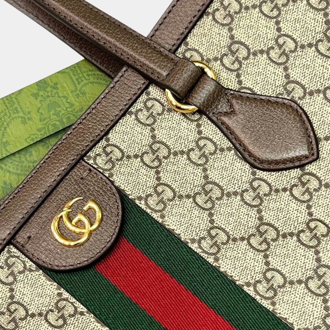 Gucci Ophidia Tote Bag - Beige/Ebony Supreme