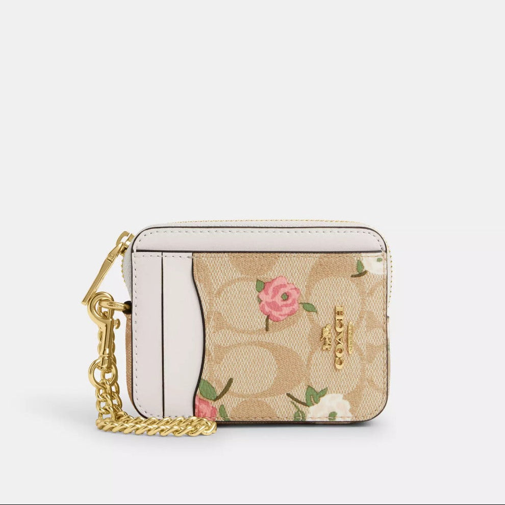 Coach Zip Card Case | Floral