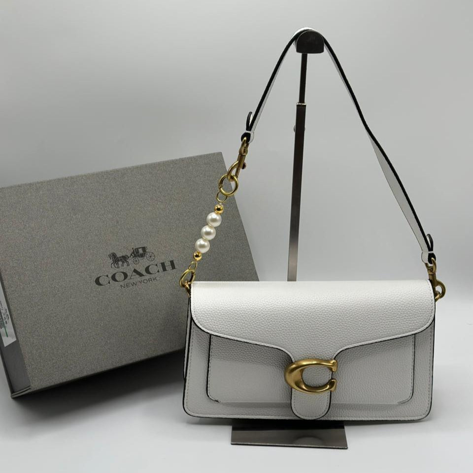 Coach Tabby 26' Pearl | White