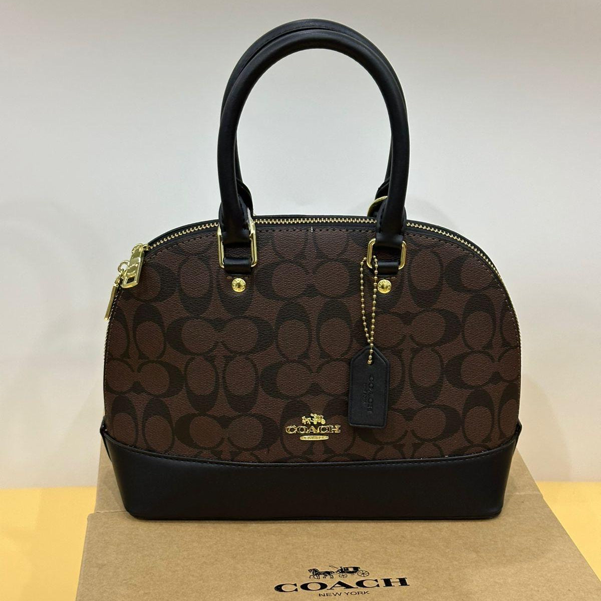 Coach Alma Handbag | Brown Signature