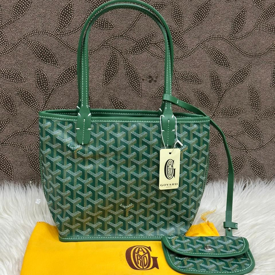 Goyard Mini Tote with Pouch | Green