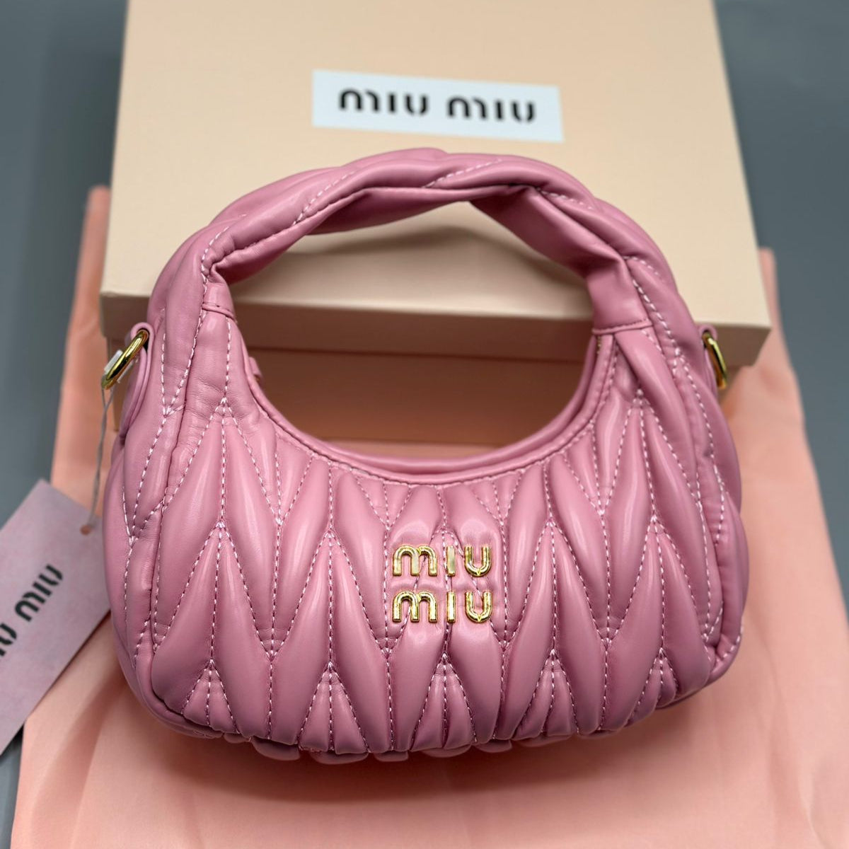 Miu Miu Wander Hobo Bag | Pink