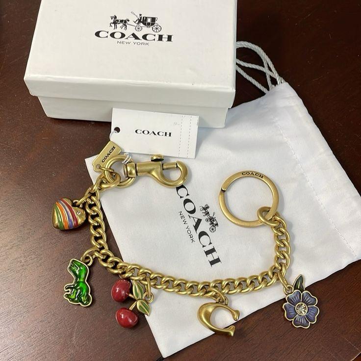Coach Motif Chain Bag Charm