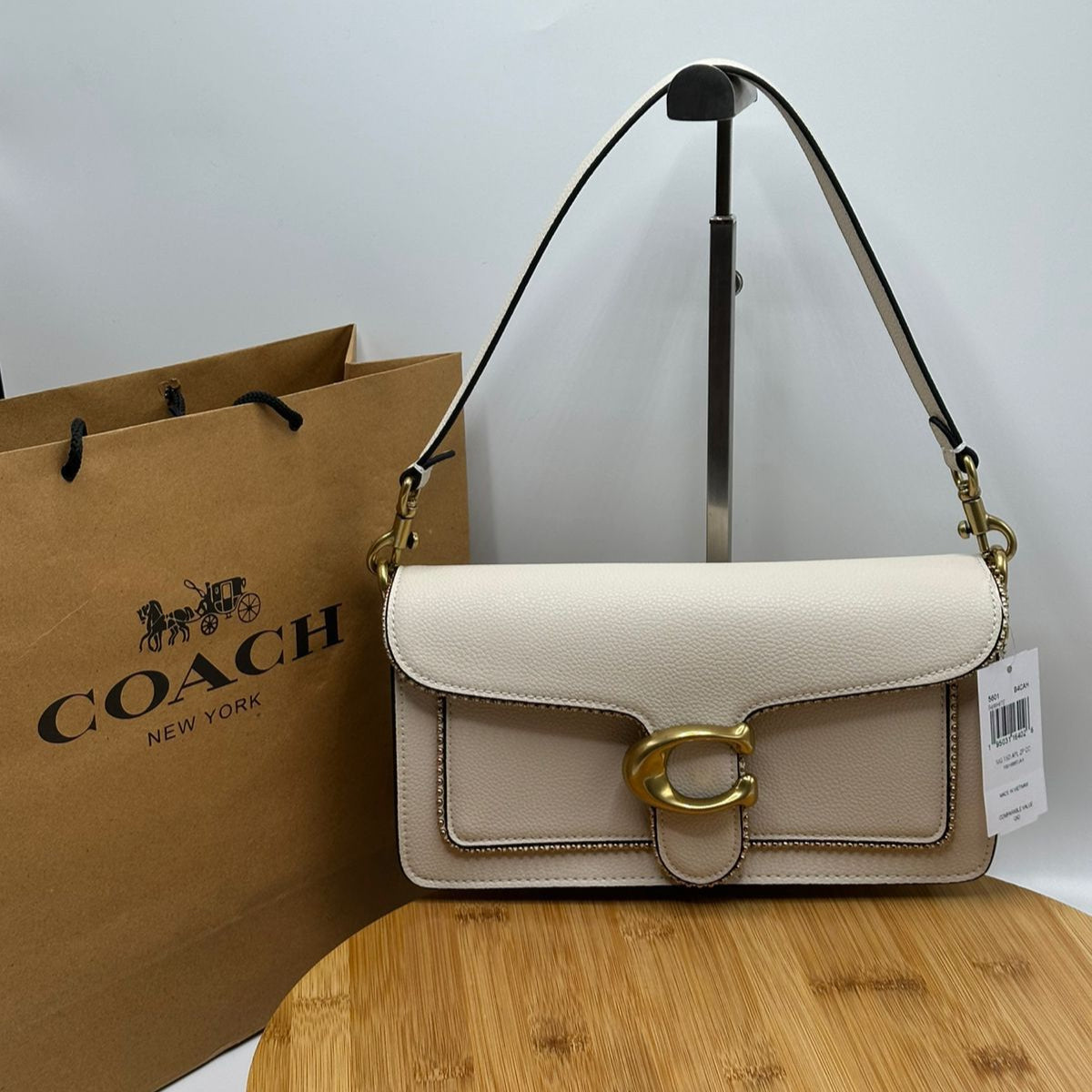 Coach Tabby 26' Shoulder Bag | White