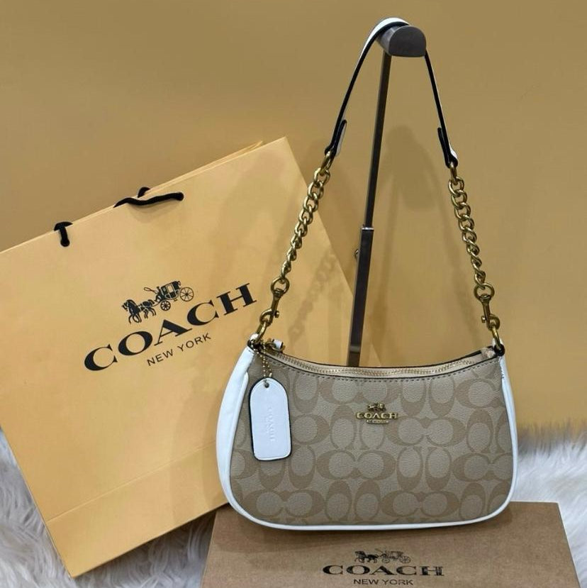Coach Teri Shoulder Bag | White Signature