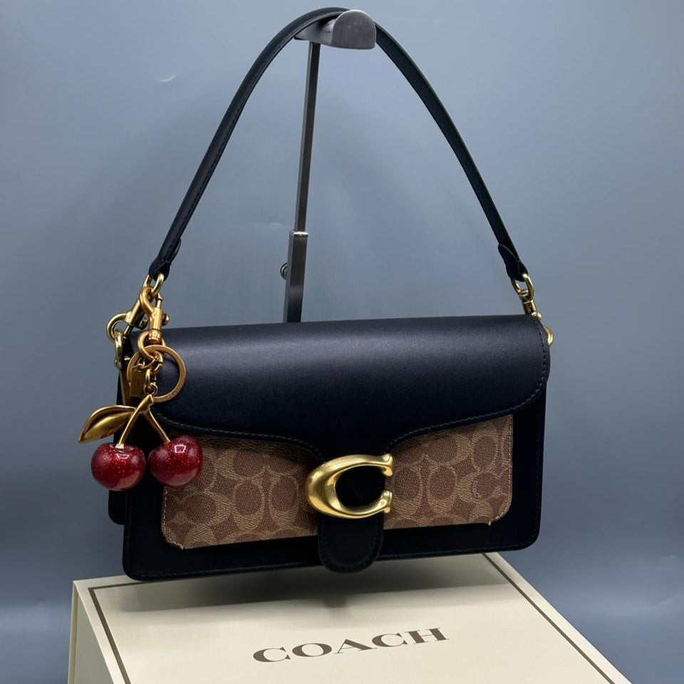 Coach Tabby 26' Shoulder Bag | Black/Brass