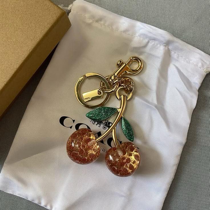 Coach Cherry Charm | Pink Multi