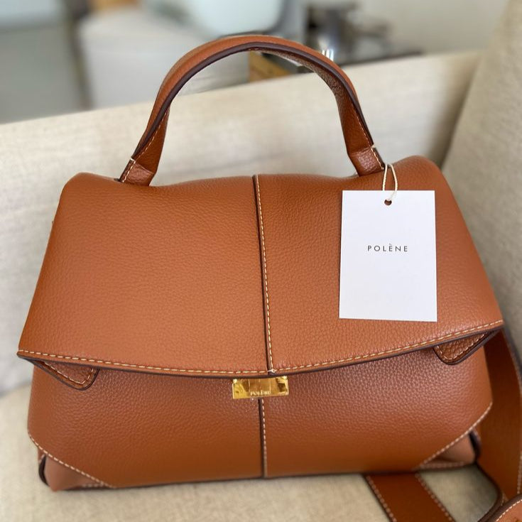 Polene Mokki Textured Bag | Camel