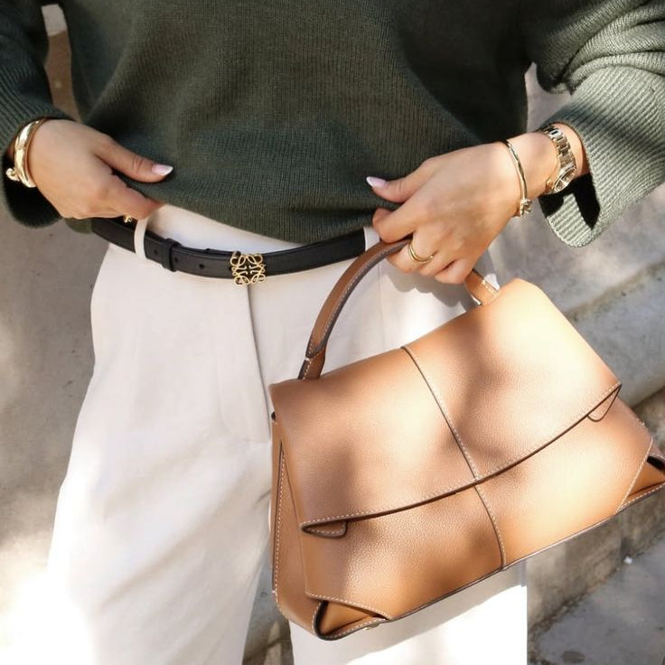 Polene Mokki Textured Bag | Camel