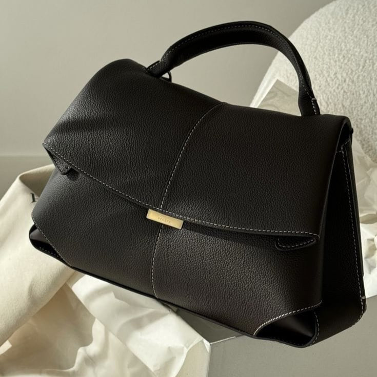 Polene Mokki Textured Bag | Black