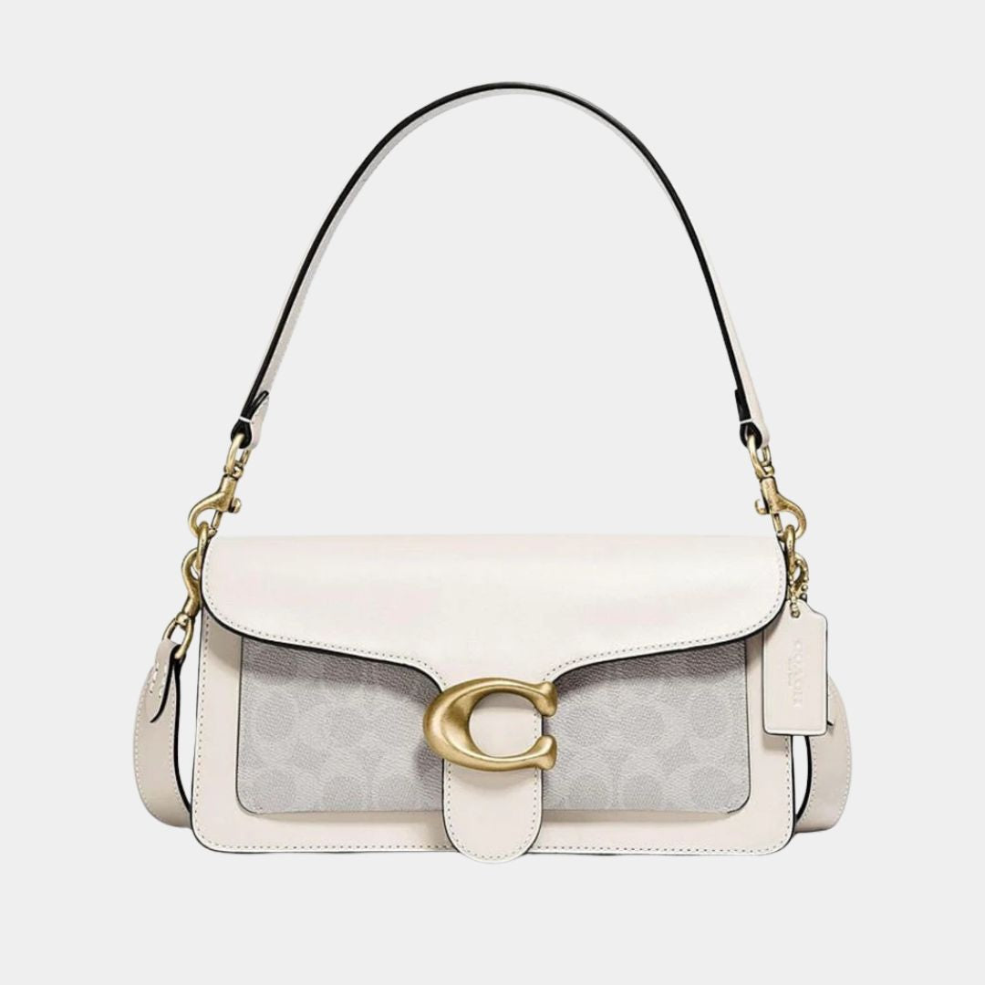 Coach Tabby 26' Shoulder Bag | White Canvas