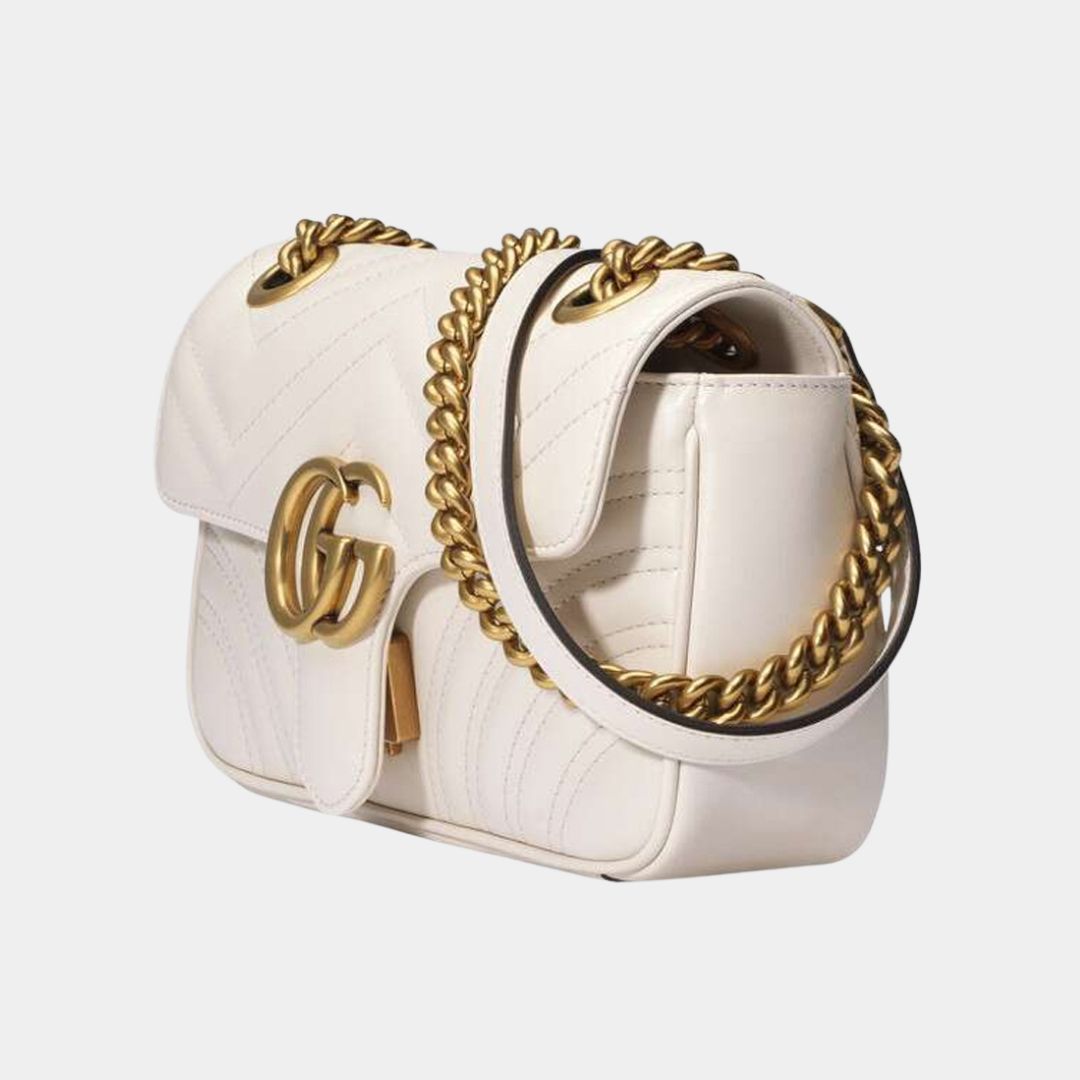 Gucci Marmont Shoulder Bag | White