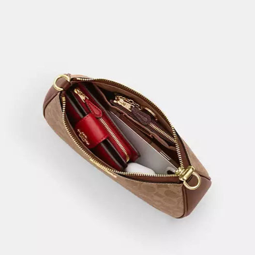 Coach Teri Shoulder Bag High Quality | Brown Canvas