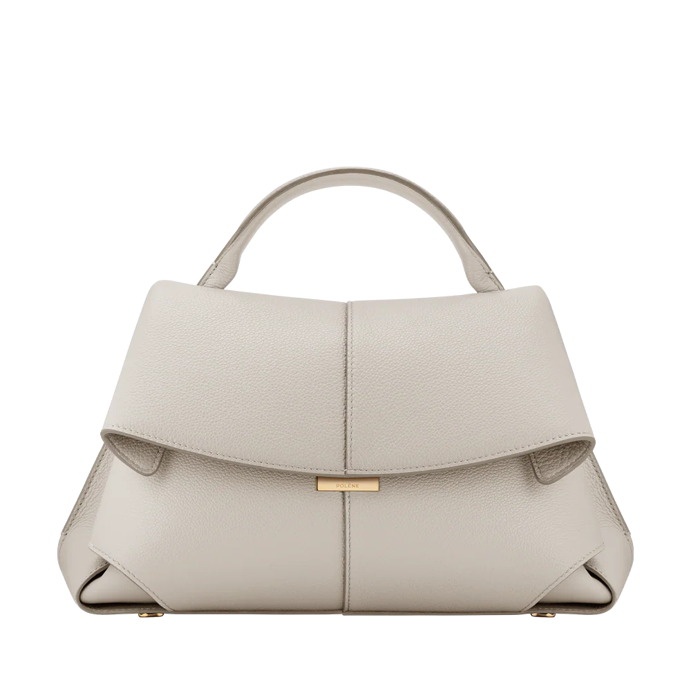 Polene Mokki Textured Bag | Chalk