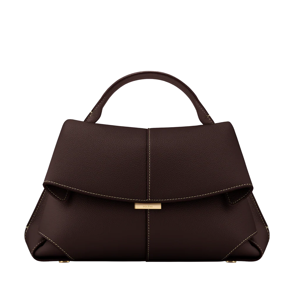 Polene Mokki Textured Bag | Ebony