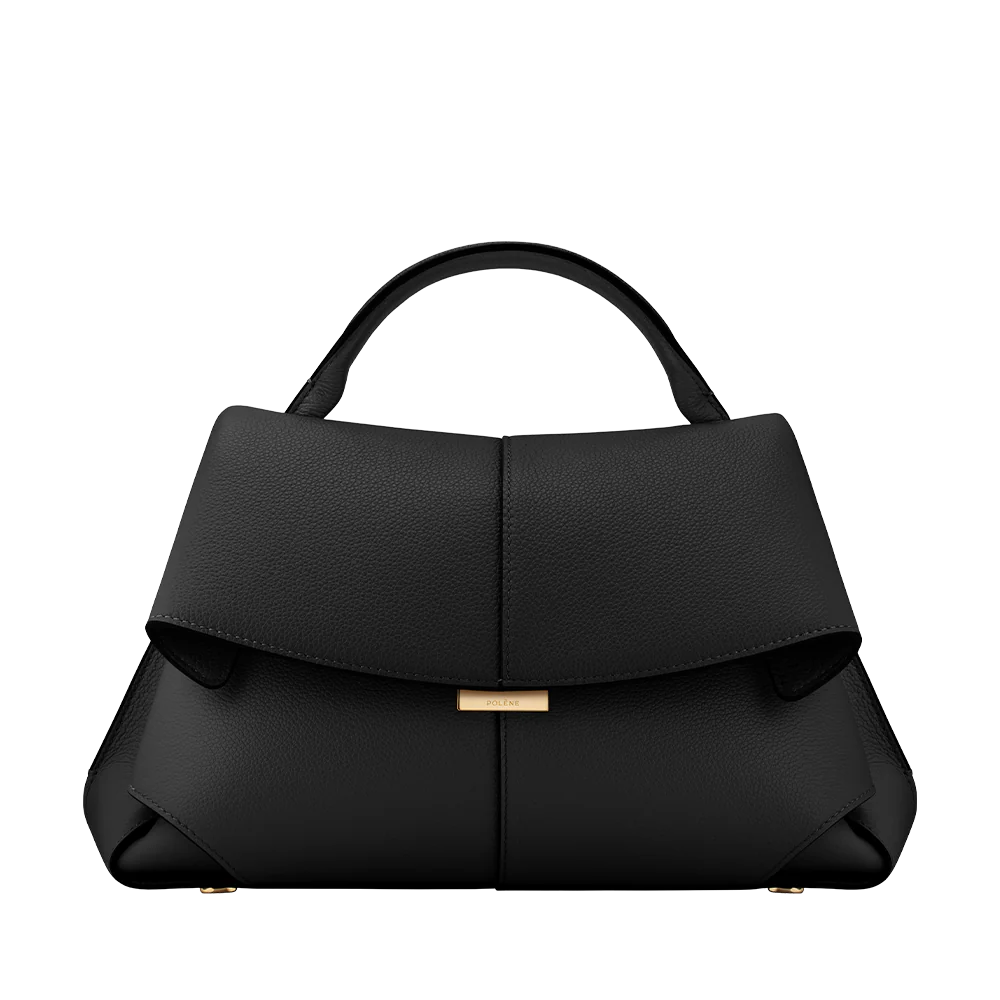 Polene Mokki Textured Bag | Black