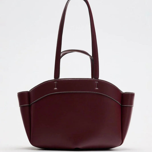Zara Tote Bag | Burgundy