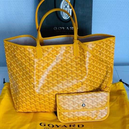 Goyard Tote Bag with Pouch | Yellow