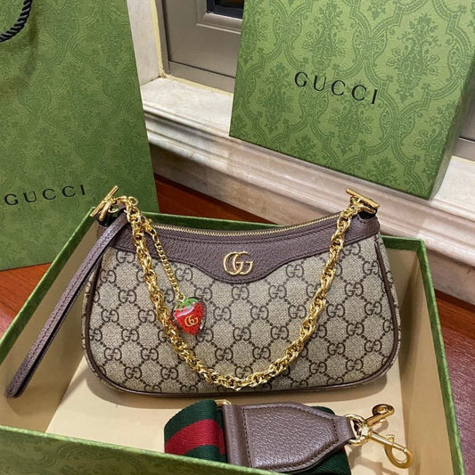 Gucci Ophidia Shoulder Bag | Brown
