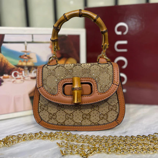 Gucci Bamboo 1947 Crystals Mini Bag