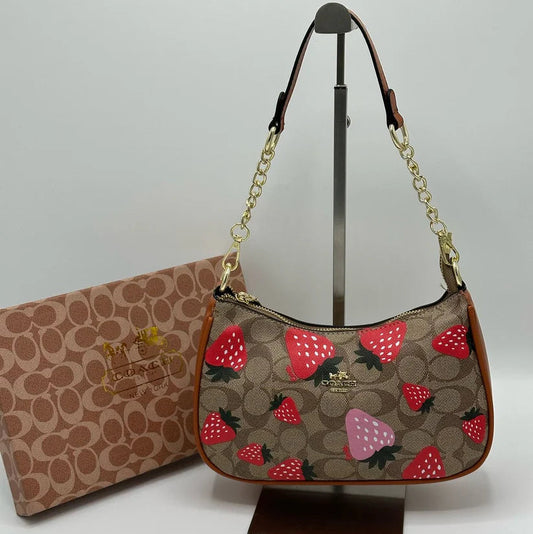 Coach Teri Shoulder Bag | Strawberry Canvas