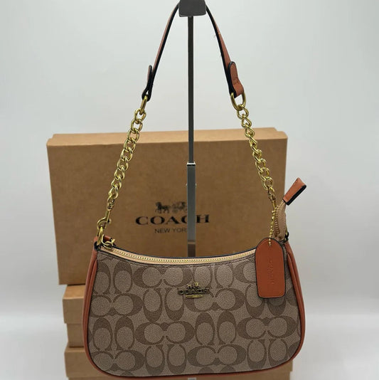 Coach Teri Shoulder Bag | Brown Signature