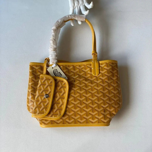 Goyard Mini Tote with Pouch | Yellow