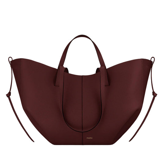 Polene Cyme Large Tote Bag | Burgundy