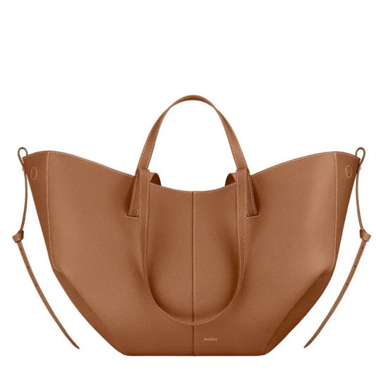 Polene Cyme Large Tote Bag | Camel