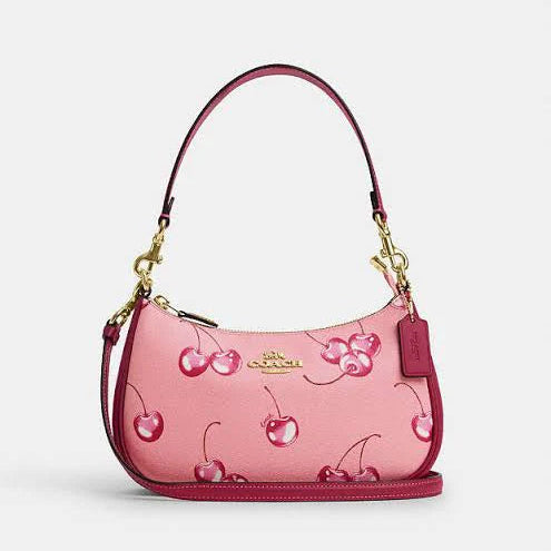 Coach Teri Shoulder Bag High Quality | Cherry Pink