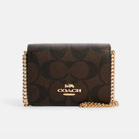 Coach Chain Wallet | Signature Canvas